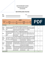 Rubric For Proposal Defense - Project Based: Name: Title: Adviser