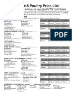 2018 Poultry Price List PDF