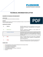 Technical Information Letter: Dangers of Bearing Refurbishment