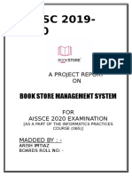 AISSC 2019-2020: Book Store Management System