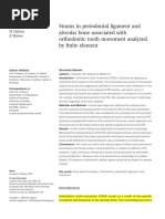 Cattaneo - Strains in Periodontal Ligament and Alveolar Bone Associated With Orthodontic Tooth Movement Analyzed by Fine Elements