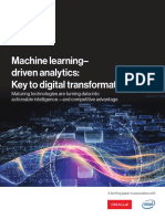 Machine Learning - Driven Analytics: Key To Digital Transformation