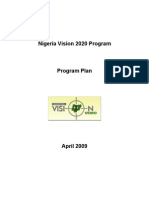 Nigeria Vision 2020 Program Plan