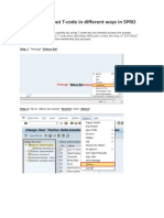 How To Find Tcode For SPRO IMG Path