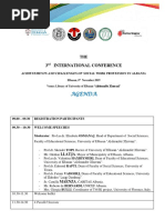 Programi I Konferences 8 Nentor 2019, Conference Program