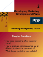 Developing Marketing Strategies and Plans