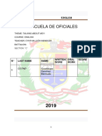 Escuela de Oficiales: English