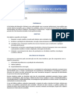 Programa Interdisciplinar de Práticas Científicas, Tecnológicas e Profissionais1EDITAL 2020 2021