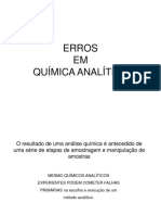 Erros em Química Analítica