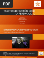 Trastorno Histriónico de La Personalidad