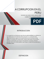 La Corrupcion en El Peru