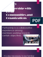 Lesson 23: Partnership With Local Communities and Organizations