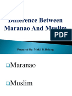 Difference Between Maranao and Muslim