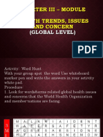 Quarter Iii - Module Health Trends, Issues and Concern: (Global Level)