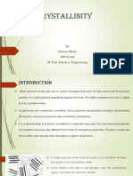 Crystallinity of Polymer