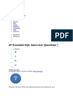 45 Essential SQL Interview Questions: Hire A Developer Apply As A Developer Log in