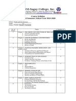 Earth and Life Science Syllabus