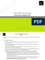 ISO 27001 Gap Analysis Sample Excerpt PDF