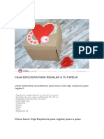 Caja Explosiva para Regalar A Tu Pareja