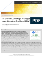 Esg Economic Validation Google Bigquery Vs Cloud-Based-Edws-September 2019 PDF