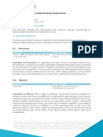 Requerimiento de Hardware para Softwares Datamine