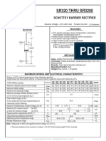 SR320 THRU SR3200: Schottky Barrier Rectifier