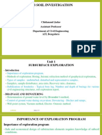 Sub Soil Investigation: Chidanand Jadar Assistant Professor Department of Civil Engineering AIT, Bengaluru