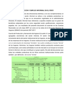 Producción y Empleo Informal en El Perú111