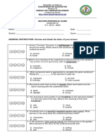 Second Periodical Exam: English Iv