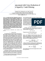 Harmonic Enhancement With Noise Reduction of Speech Signal by Comb Filtering