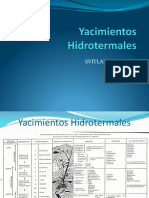 Yacimientos Hidrotermales