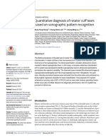 Quantitative Diagnosis of Rotator Cuff Tears Based On Sonographic Pattern Recognition