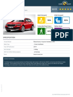 Euroncap 2019 Škoda Kamiq Datasheet