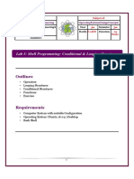 Lab 5: Shell Programming-Conditional & Looping Structures: Outlines