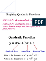 Graphing Quadratics