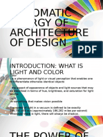 Chromatic Energy of Architecture of Design