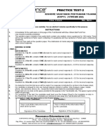 Practice Test-2: Kishore Vaigyanik Protsahan Yojana (Kvpy) - Stream (Sa)