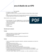 Requisitos para El Diseño de Un CPD