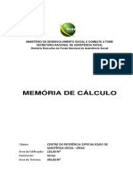 Memória de Cálculo Estrutural Do Creas