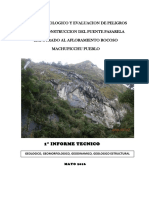 1° INFORME Est. GEOLOGICO-PUENTE PASARELA Machupicchu