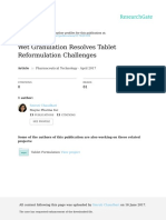 Wet Granulation Resolves Tablet Reformulation Challenges PDF