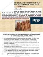 TEORIA DE LA CONSOLIDACIÓN UNIDIMENSIONAL Y UNIDIRECCIONAL Ultimo