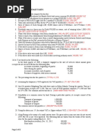 Exercises - Percentage Taxes