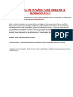 Manual para El Proshow Gold - Docx