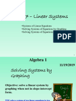 7-1B Systems of Linear Equations Graphing