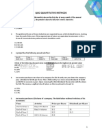 Quiz Quantitative Methods