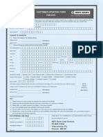 HDFC Customer Updation Form For KYC