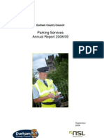 Parking Services Annual Report 2008/09: Durham County Council