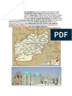 Prize Sought by Empire Builders: Afghanistan, Landlocked Multiethnic Country Located in The Heart of South