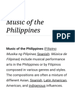 Music of The Philippines: Musika NG Pilipinas Música de Filipinas